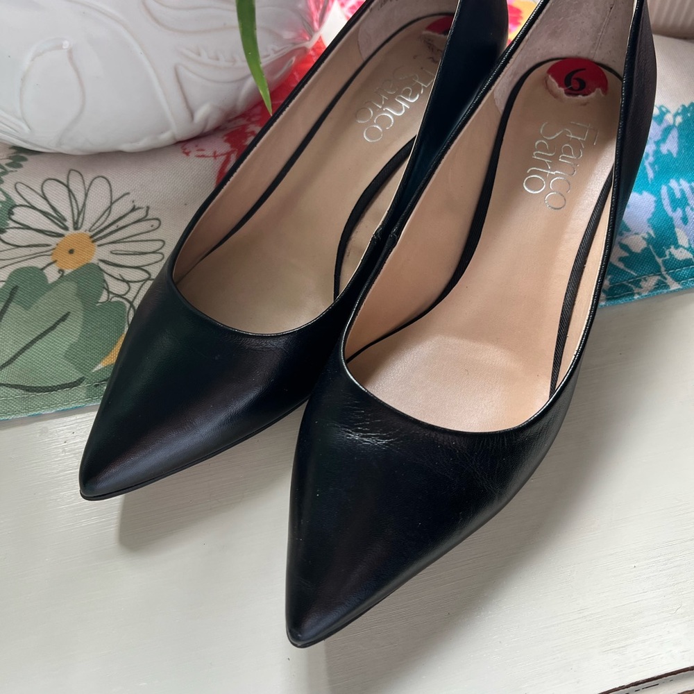 Franco Sarto wedge heels black size 6